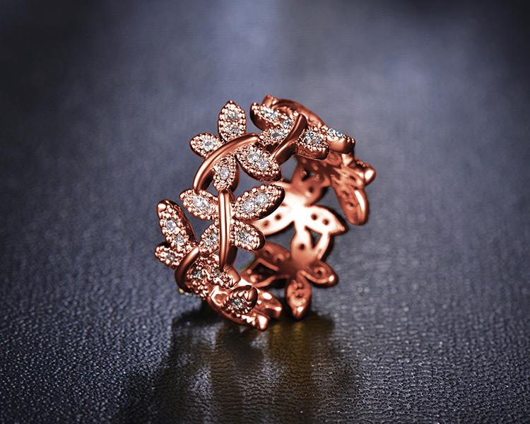 10 Butterflies Gold-Plated Ring - Rebel Heat