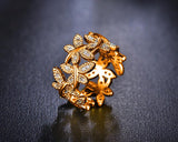 10 Butterflies Gold-Plated Ring - Rebel Heat