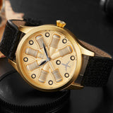 Aircraft Engine Leather Watch - Rebel Heat