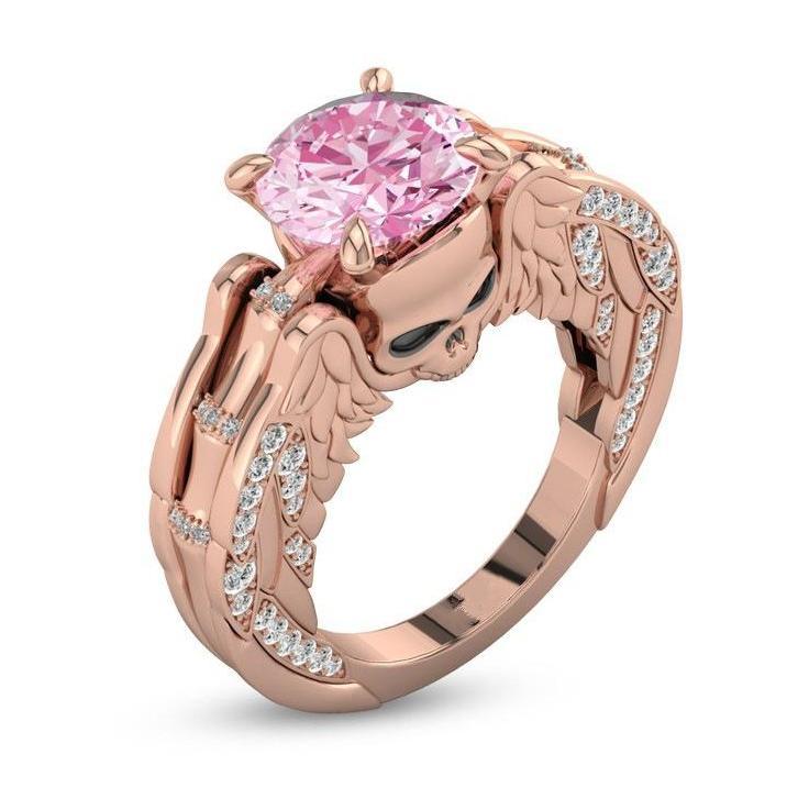 Angel Skull Ring - Rebel Heat
