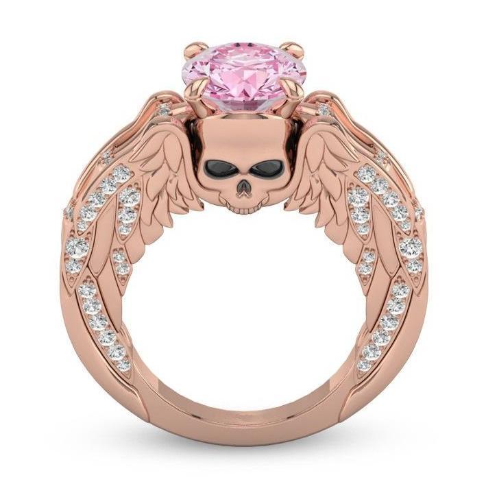 Angel Skull Ring - Rebel Heat