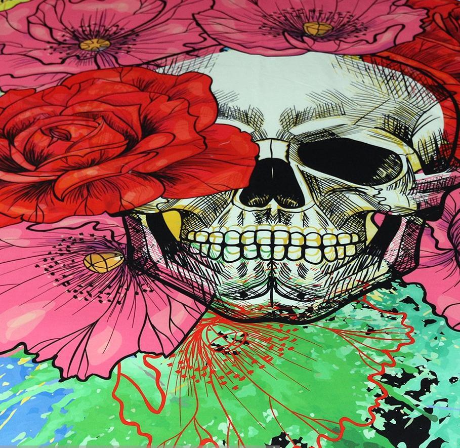Art Skull Bedding Set - Rebel Heat