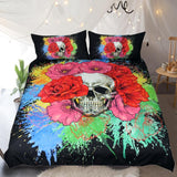 Art Skull Bedding Set - Rebel Heat