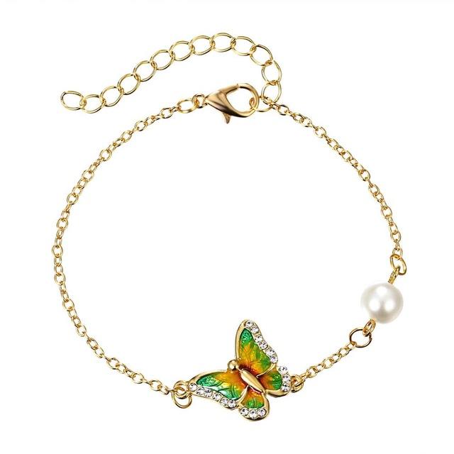 Crystal Butterfly Bracelet - Rebel Heat