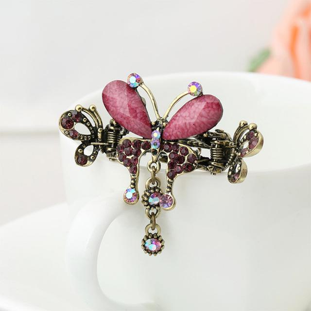 Crystal Butterfly Hairpin - Rebel Heat