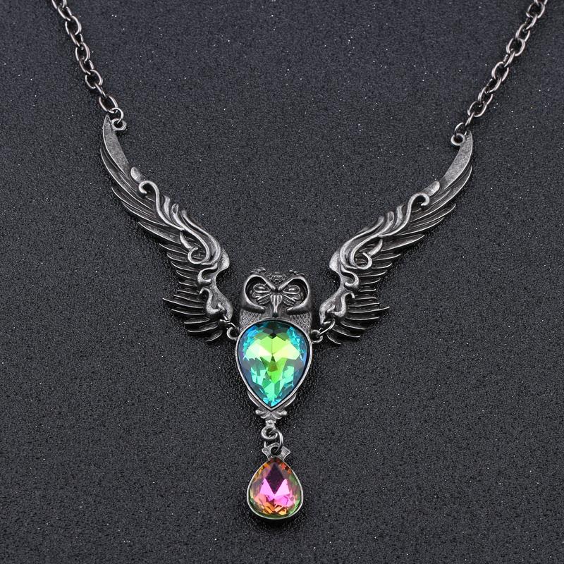 Crystal Owl Necklace - Rebel Heat
