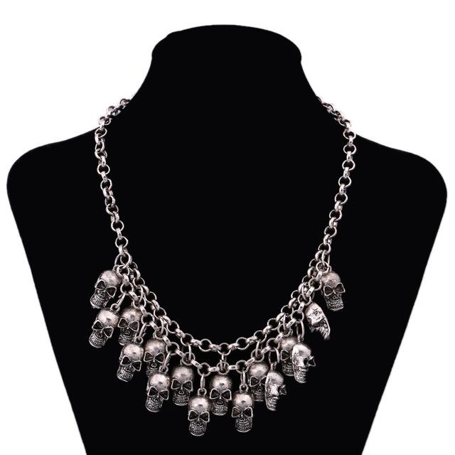 Custom Rock Punk Skull Necklaces - Rebel Heat