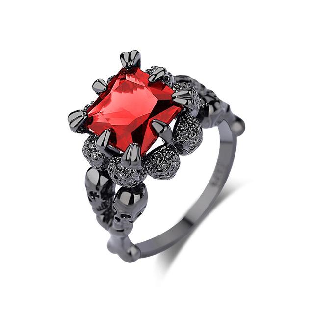 Dark Princess Skull Ring - Rebel Heat