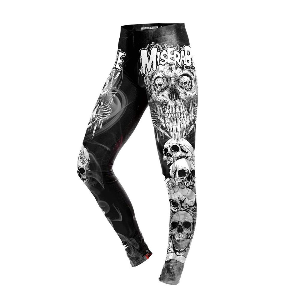 Dark Skull Leggings - Rebel Heat