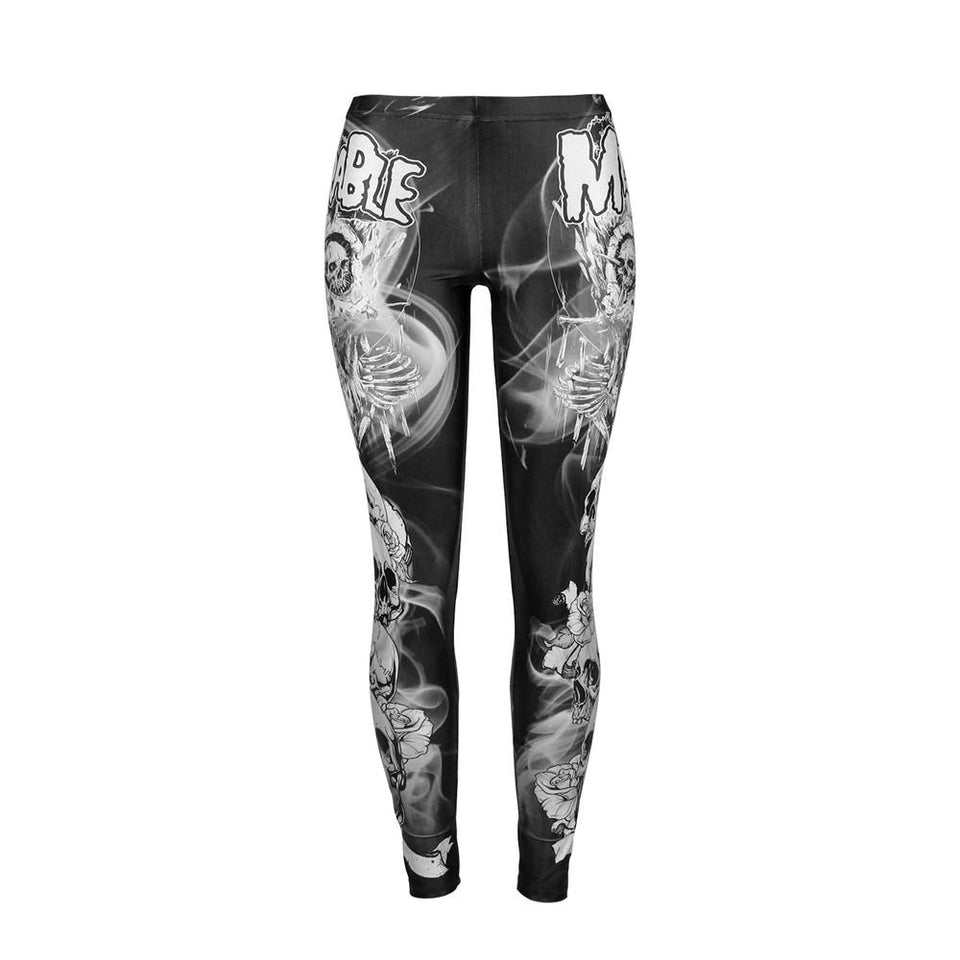 Dark Skull Leggings - Rebel Heat