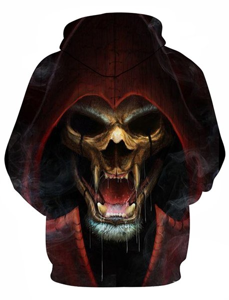 Demon Skull Hoodie - Rebel Heat