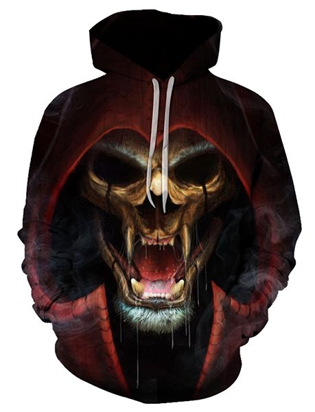 Demon Skull Hoodie - Rebel Heat