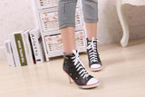 Denim High Heels - Rebel Heat