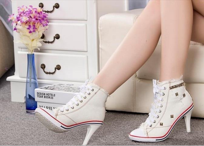 Denim High Heels - Rebel Heat