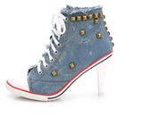 Denim High Heels - Rebel Heat