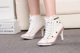 Denim High Heels - Rebel Heat