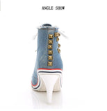 Denim High Heels - Rebel Heat