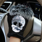 Fingerless Skull Gloves - Rebel Heat