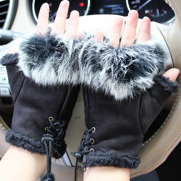 Fingerless Skull Gloves - Rebel Heat