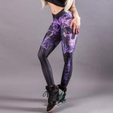 Fire Skull Leggings - Rebel Heat