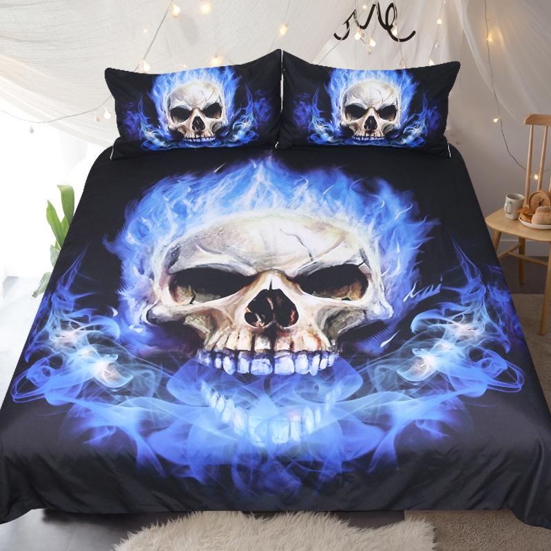 Flamon™ - Skull Bedding Set - Rebel Heat