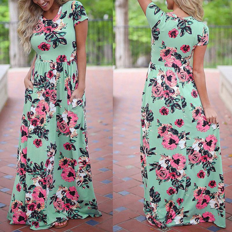 Floral Boho Beach Dress - Rebel Heat