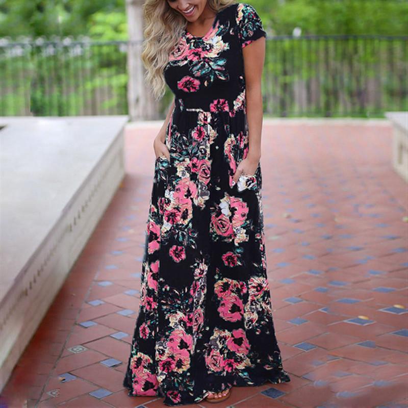 Floral Boho Beach Dress - Rebel Heat