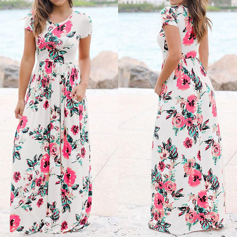 Floral Boho Beach Dress - Rebel Heat