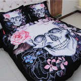 Floral Skull Bedding Set - Rebel Heat