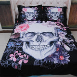 Floral Skull Bedding Set - Rebel Heat