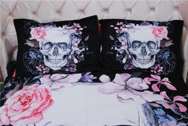 Floral Skull Bedding Set - Rebel Heat