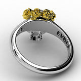 Flower Skull Ring - Rebel Heat