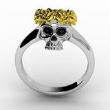 Flower Skull Ring - Rebel Heat
