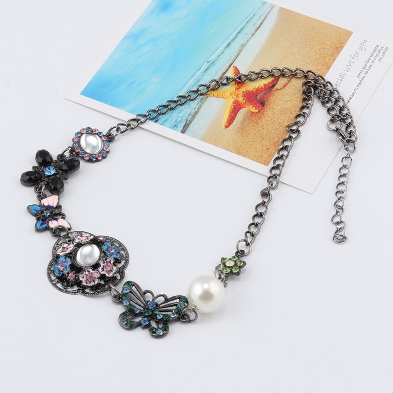Flowers Butterfly Necklace - Rebel Heat