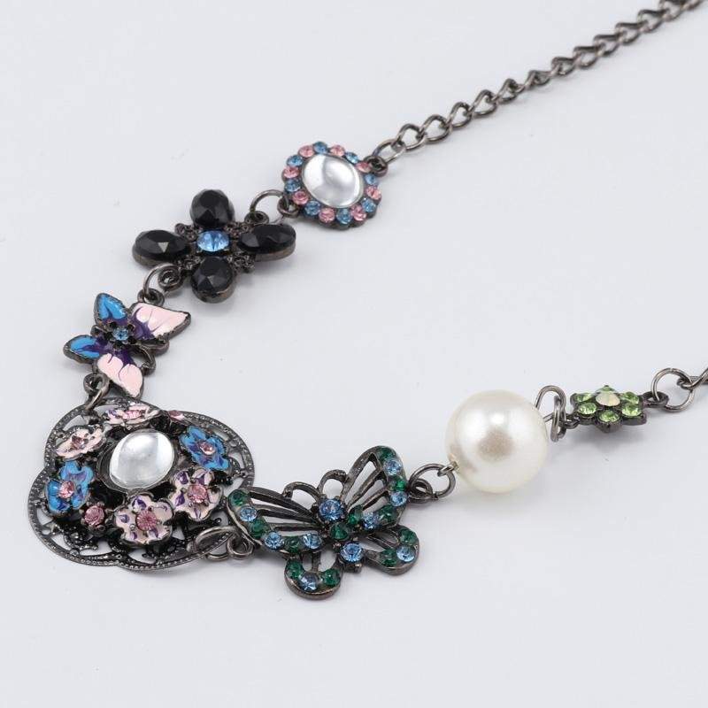 Flowers Butterfly Necklace - Rebel Heat