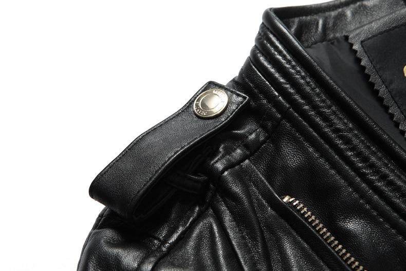 Genuine Leather Gothic Jacket - Rebel Heat
