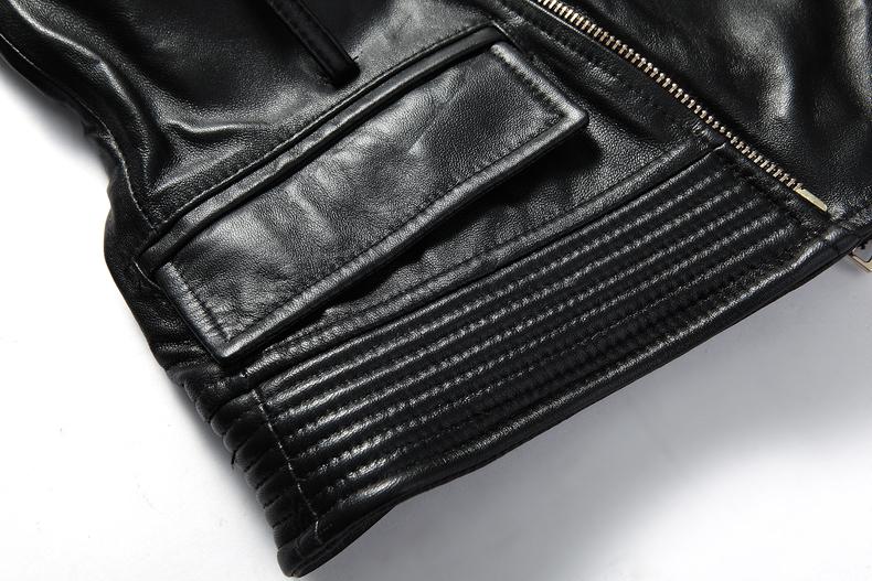 Genuine Leather Gothic Jacket - Rebel Heat