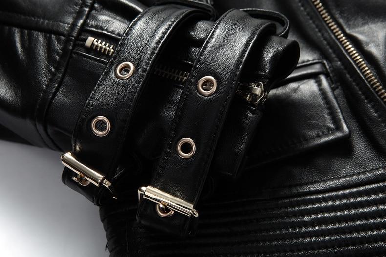 Genuine Leather Gothic Jacket - Rebel Heat