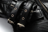 Genuine Leather Gothic Jacket - Rebel Heat
