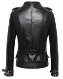 Genuine Leather Gothic Jacket - Rebel Heat