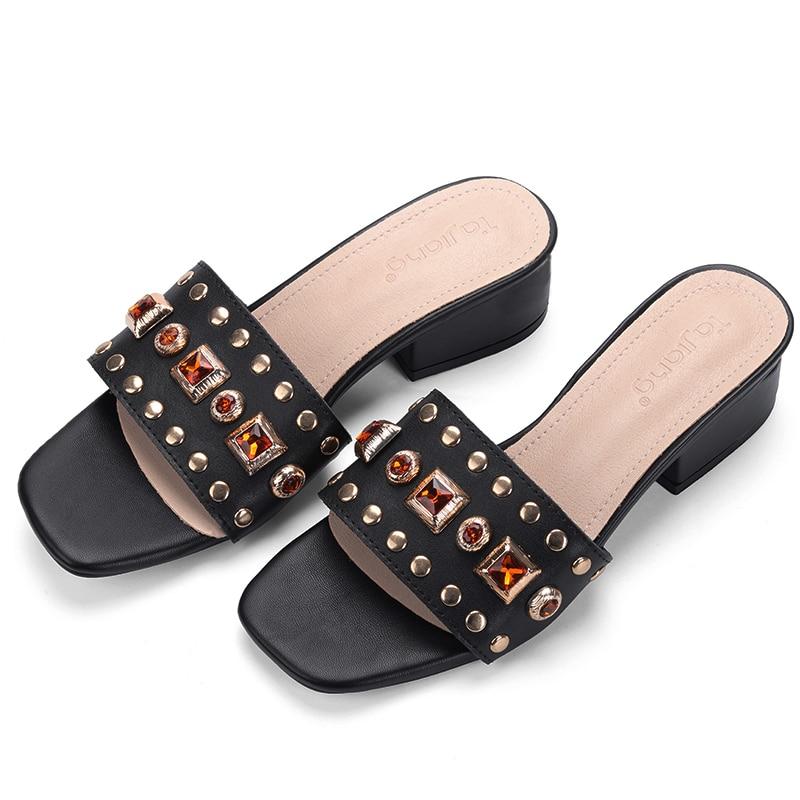 Glamour™ Leather Slip-on - Rebel Heat