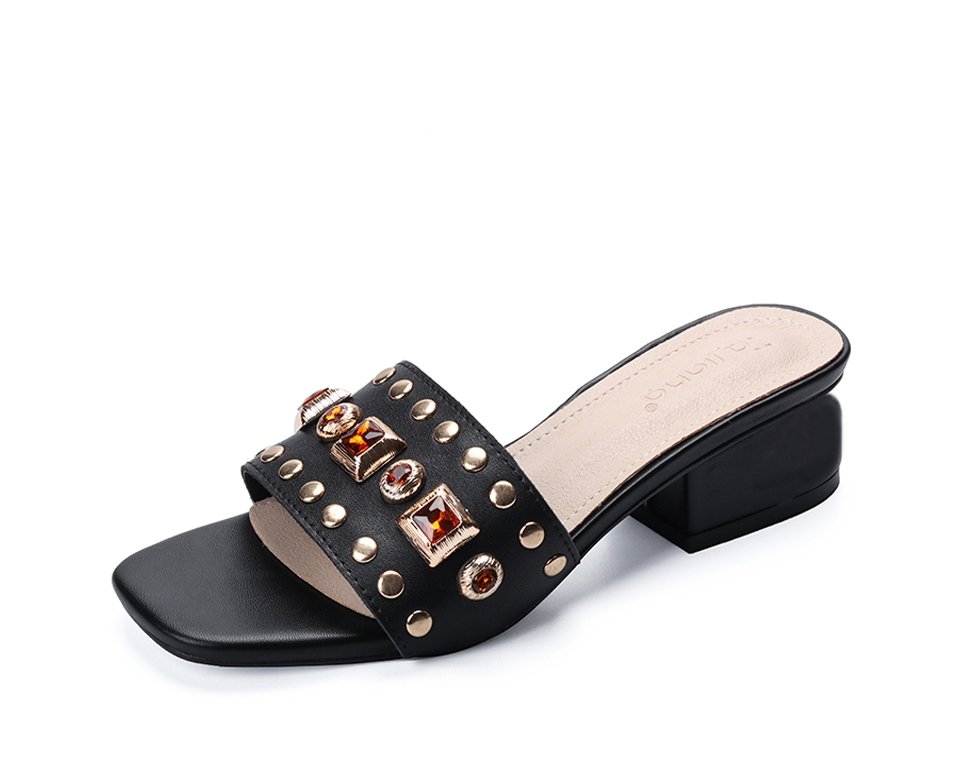 Glamour™ Leather Slip-on - Rebel Heat