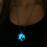 Glow Butterfly Necklace - Rebel Heat