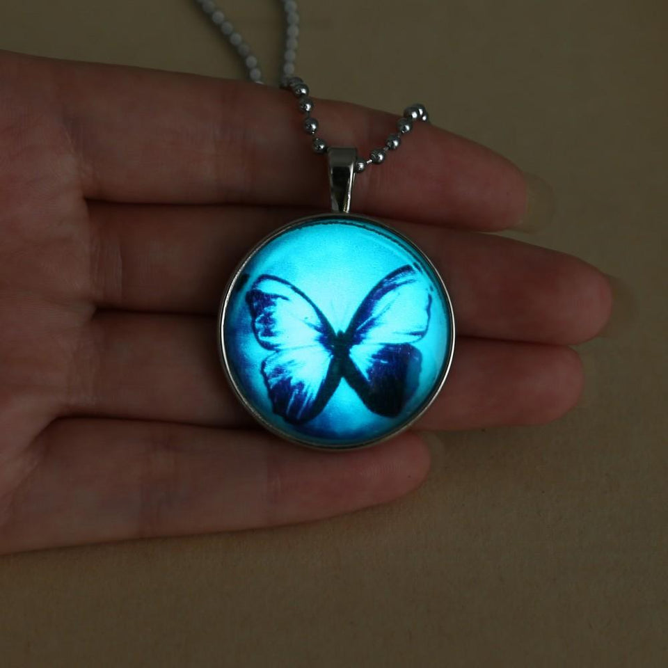 Glow Butterfly Necklace - Rebel Heat