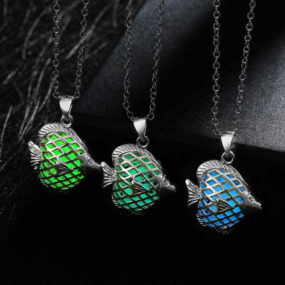 Glow in the Dark Fish Necklace - Rebel Heat