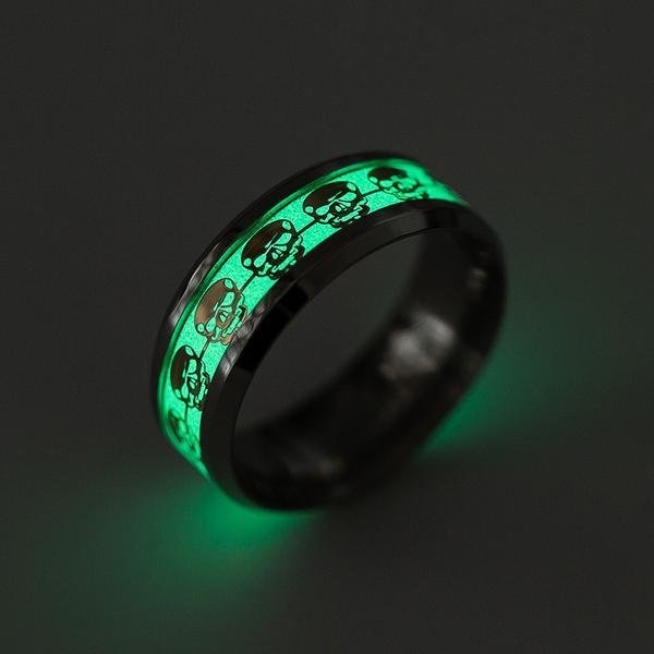 Glow in the Dark Skull Ring - Rebel Heat