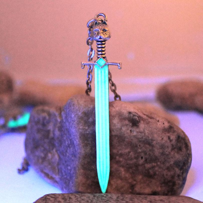 Glow in the Dark Sword Necklace - Rebel Heat