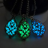 Glow in the Dark Water Drop Necklace - Rebel Heat