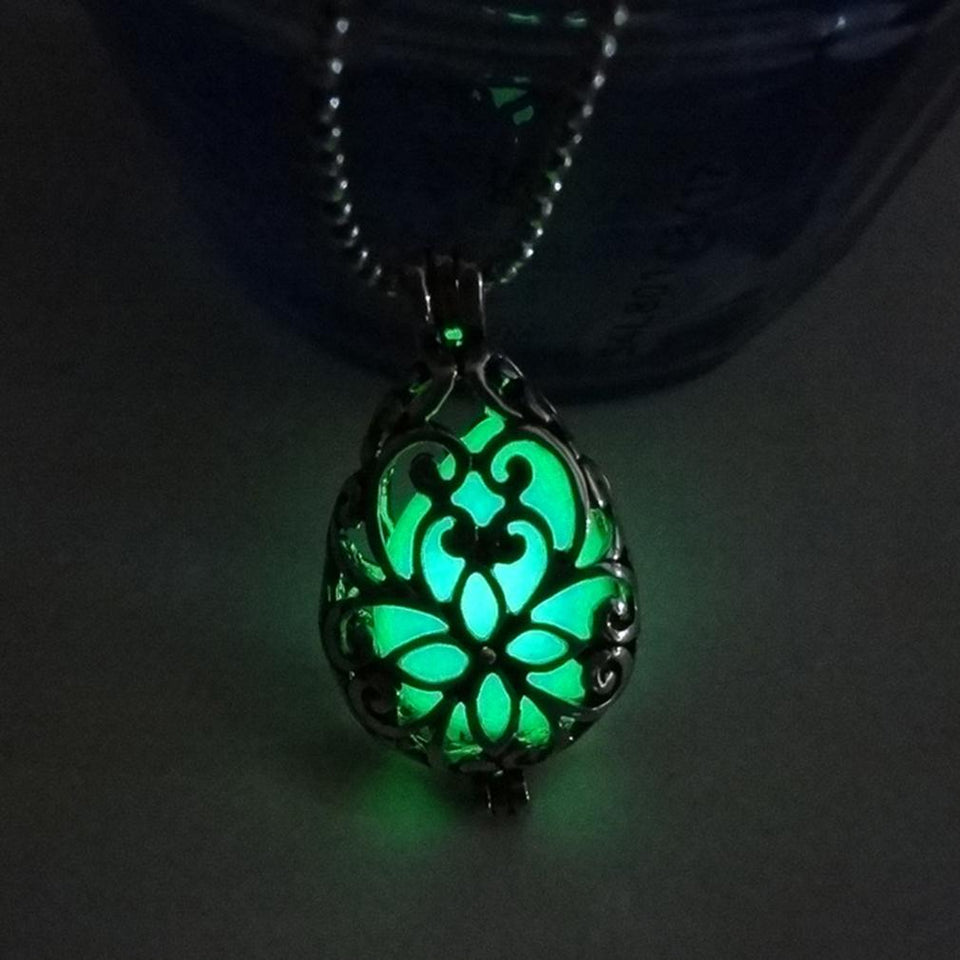 Glow in the Dark Water Drop Necklace - Rebel Heat