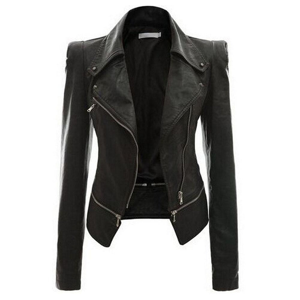 Gothic Leather Jacket - Rebel Heat
